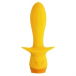 Желтая анальная вибропробка Mellow Yellow - 13,5 см. 519062
