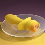 Желтая анальная вибропробка Mellow Yellow - 13,5 см. 519062