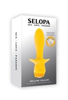 Желтая анальная вибропробка Mellow Yellow - 13,5 см. 519062