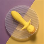 Желтая анальная вибропробка Mellow Yellow - 13,5 см. 519062