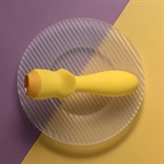 Желтая анальная вибропробка Mellow Yellow - 13,5 см. 519062