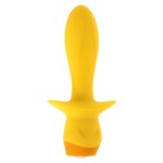 Желтая анальная вибропробка Mellow Yellow - 13,5 см. 519062 - фото 852209