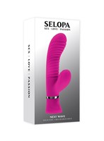 Розовый вибростимулятор-кролик Next Wave - 16,3 см. 519063