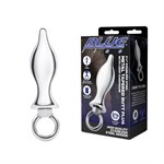 Металлический плаг с кольцом Stainless Steel Metal Tapered Butt Plug With Loop Hardware - 10 см. 519076