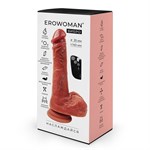 Телесный вибратор-ротатор с возвратно-поступательными движениями, нагревом и пультом ДУ - 19 см. 519175