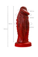 Силиконовый вибратор Monster Saur - 20 см. 519200