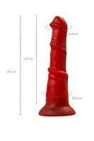 Силиконовый вибратор Monster Rex - 24,5 см. 519215