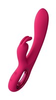 Малиновый вибратор-кролик Chill - 21 см. 519317
