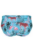 Бирюзовые мужские плавки с оригинальным принтом Doreanse Mayo 519347 Бирюзовые мужские плавки с оригинальным принтом Doreanse Mayo 519347