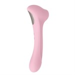 Нежно-розовый двусторонний стимулятор Daisy Massager - 20,2 см. 519447