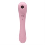 Нежно-розовый двусторонний стимулятор Daisy Massager - 20,2 см. 519447