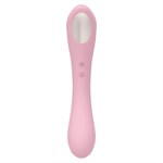 Нежно-розовый двусторонний стимулятор Daisy Massager - 20,2 см. 519447
