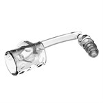 Прозрачная насадка на пенис и мошонку с анальным стимулятором Rilley 519526