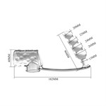 Прозрачная насадка на пенис и мошонку с анальным стимулятором Rilley 519526