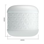 Белый сквозной мастурбатор Crystle 519539