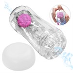 Прозрачный мастурбатор с подвижным шариком 519542