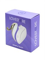 Белый вакуумный стимулятор клитора Liberty Swan 519550