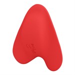 Красный вибратор на палец Carnation 519589