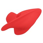 Красный вибратор на палец Carnation 519589