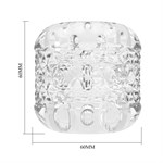 Прозрачный сквозной мастурбатор Crystle 519633