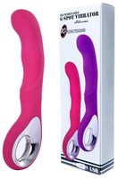 Розовый вибратор для массажа точки G - 20 см. 519667