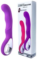 Фиолетовый вибратор для массажа точки G - 20 см. 519668