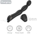 Черный вибратор для G-точки Laband - 21 см. 519689