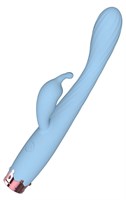 Голубой вибратор-кролик - 17,8 см. 519694