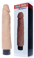 Телесный вибратор Real Skin - 23 см. 519715