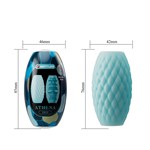 Голубой нереалистичный мастурбатор Athena 519817