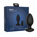 Черная анальная вибровтулка Nexus Tornado Extra Large с функцией вращения 519824