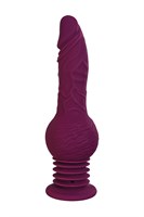 Фиолетовая мини-машина для секса Striker с пультом ДУ - 23,5 см. 519835