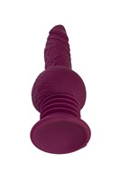 Фиолетовая мини-машина для секса Striker с пультом ДУ - 23,5 см. 519835