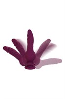 Фиолетовая мини-машина для секса Striker с пультом ДУ - 23,5 см. 519835