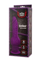 Фиолетовая мини-машина для секса Striker с пультом ДУ - 23,5 см. 519835