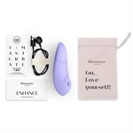 Сиреневый бесконтактный клиторальный стимулятор Womanizer Enhance с вибрацией 519846