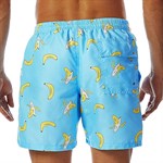 Голубые пляжные шорты с принтом в виде бананов 519959