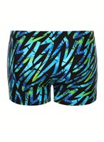 Мужские плавки-боксеры с цветными зигзагами 520105