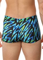 Черные плавки-боксеры с цветными зигзагами 520129