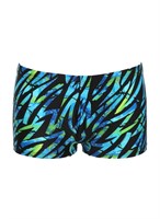 Черные плавки-боксеры с цветными зигзагами 520129