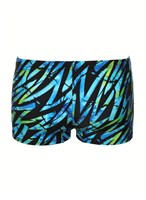 Черные плавки-боксеры с цветными зигзагами 520129