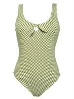 Совместный купальник в мелкую клетку 520799