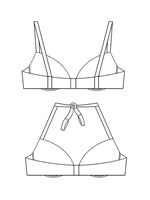 Раздельный купальник: формованный лиф и плавки 520891