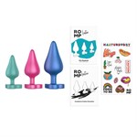 Набор из 3 анальных пробок Romp Luster 521539