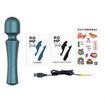 Зеленый wand-вибратор Romp Presto - 20 см. 521540