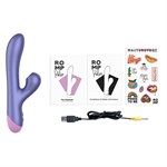 Сиреневый вибратор Romp Pulse с бесконтактной клиторальной стимуляцией - 22 см. 521541