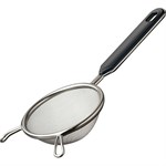 Сито с ручкой;сталь нерж.;D=100,H=35,L=220мм;металлич. 521687 - фото 847212