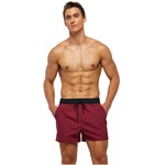 Бордовые пляжные мужские шорты 521754