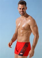 Мужские плавки-боксеры с оригинальной брендированной вставкой 522011