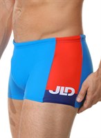 Мужские плавки-боксеры с контрастной брендированной вставкой 522019